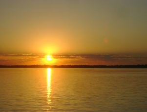 Sunset on Little Pine Lake